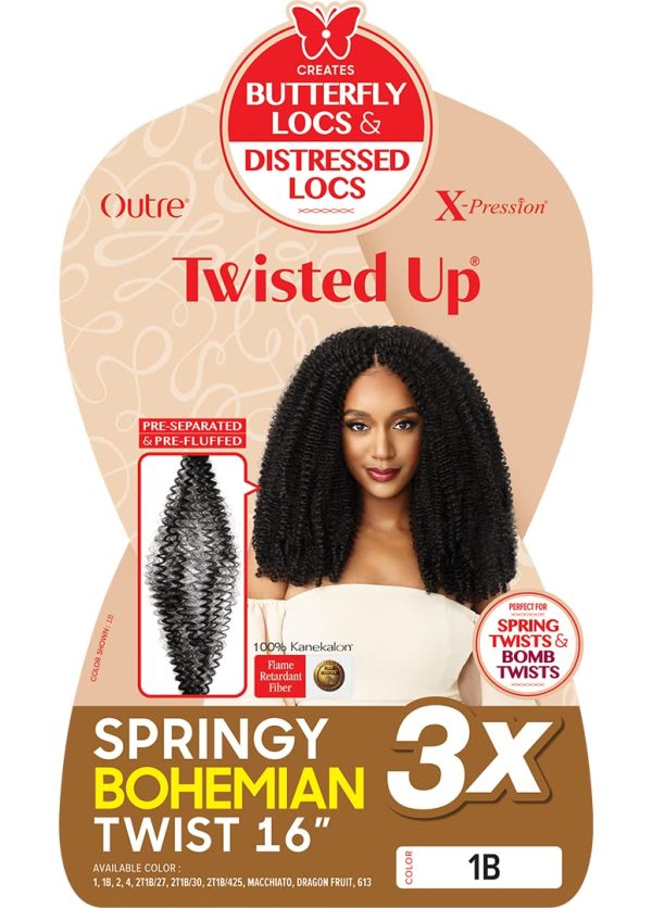 Outre Twisted Up Springy Bohemian Twist 16"-1B