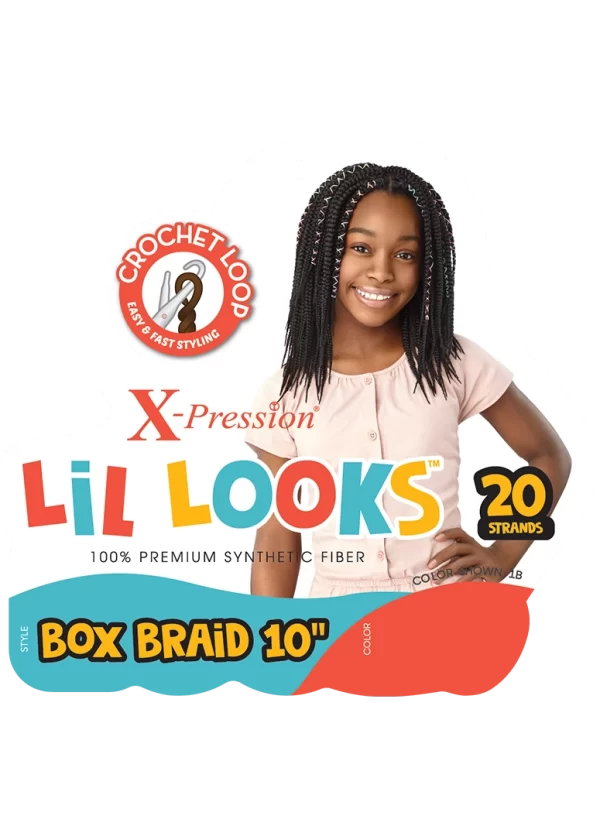 X-PRESSION - LIL LOOKS - BOX BRAID 10"-1